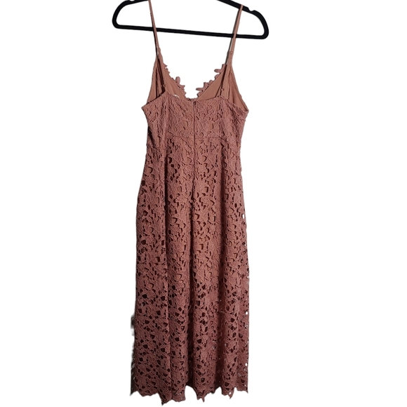 ASTR THE LABEL Pink Lace Midi Cocktail Dress Size Small - Picture 10 of 16